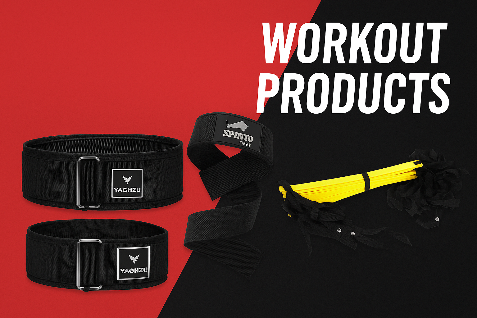 Fitness banner med dina populära produkter